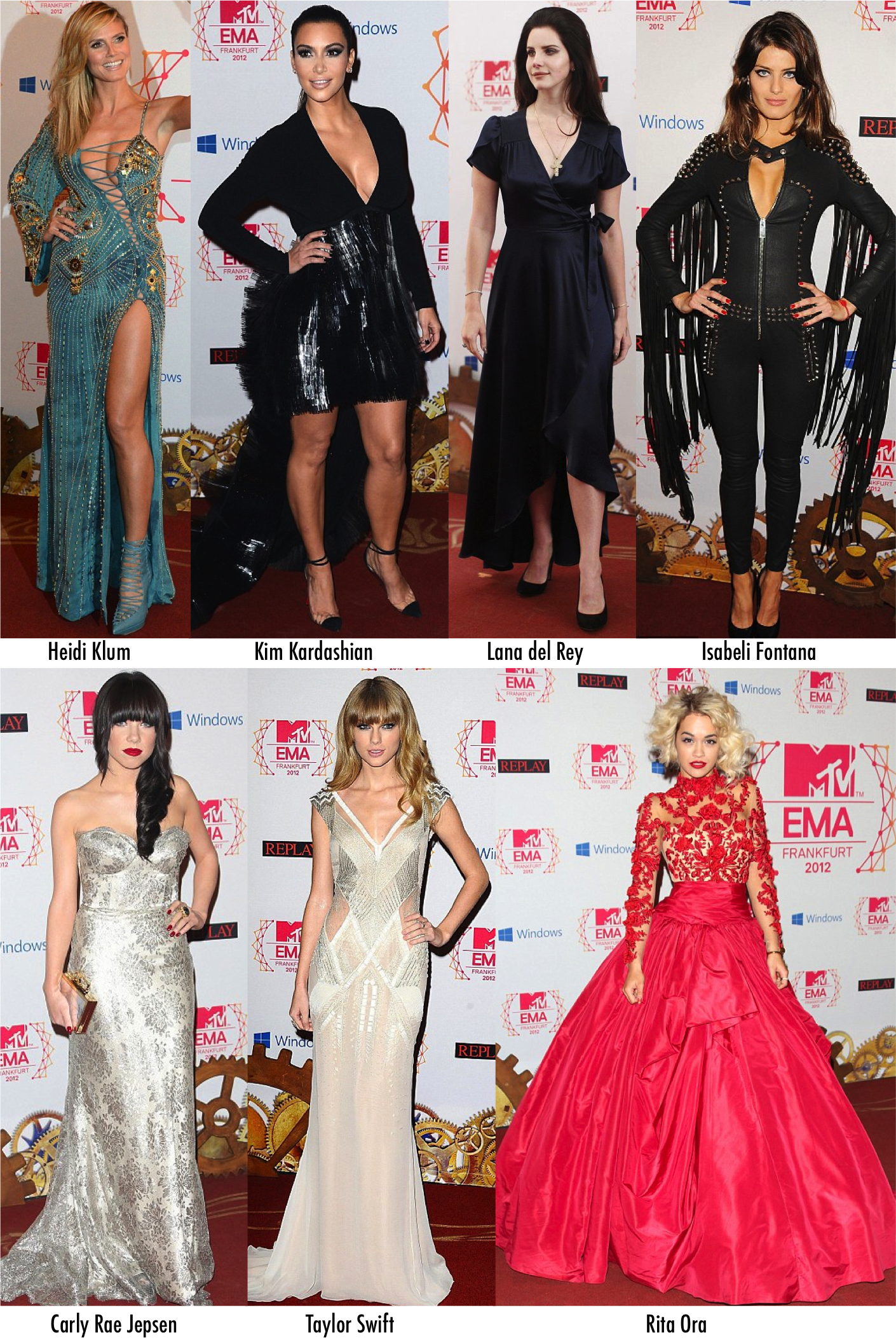 Looks do MTV Europe Music Awards 2012